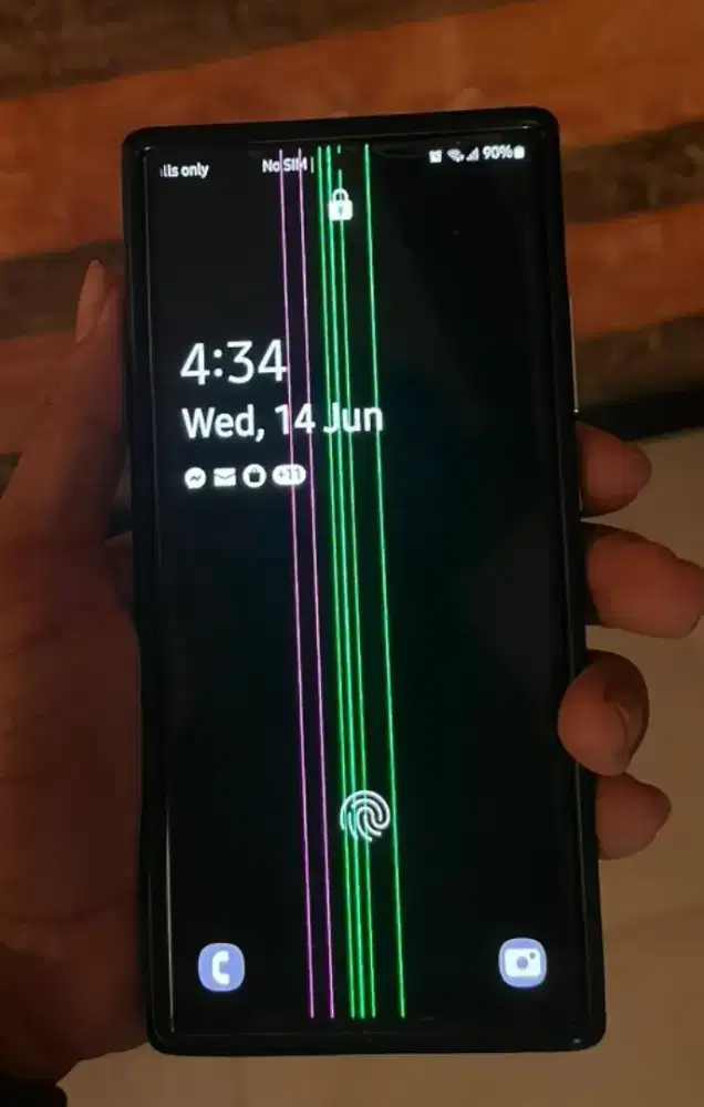 Dijual LCd layar hp Samsung Note 20 ultra Ama lkp frame nya