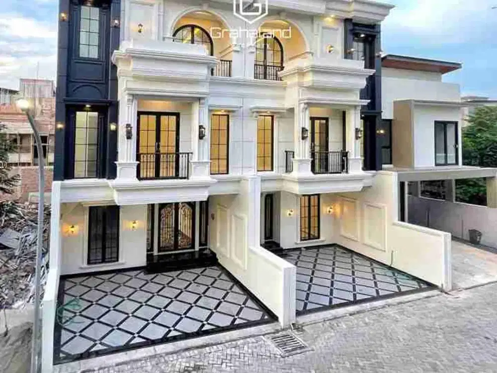 Rumah 3 Lantai Garasi Bawah Kekinian Loks Elit Di Darussalam Wahid Hasyim