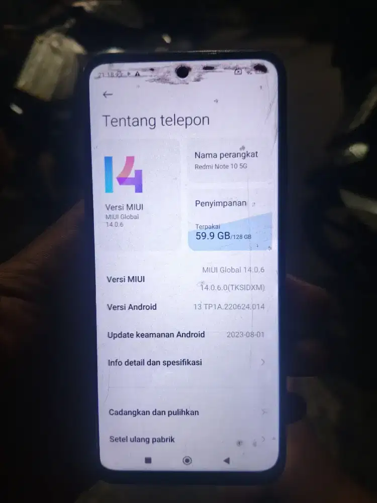 Redmi note 10 5g 4/128