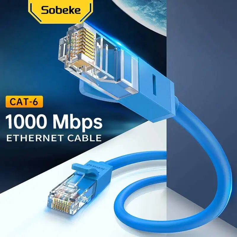Sobeke Kabel LAN UTP Cat6 Gigabit Ethernet RJ45 Male to Male 5m