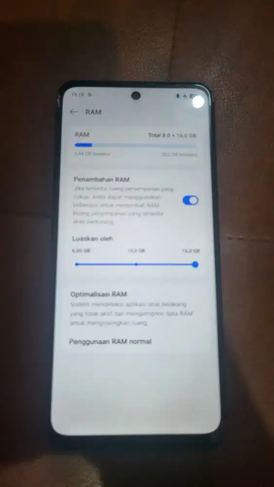 Realme C75X Memori  8GB+ 16GB /  128GB Muluuus