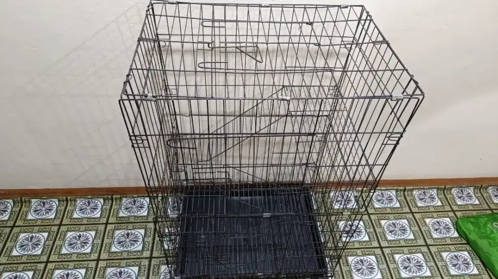 Kandang kucing 3 tingkat tebal ukuran 60x40x100 barter tuker tambah