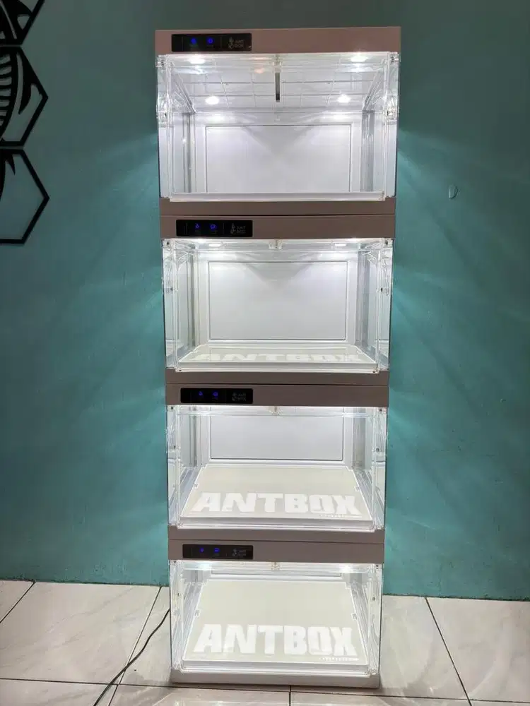 ANTBOX smart display kotak sepatu dgn remote