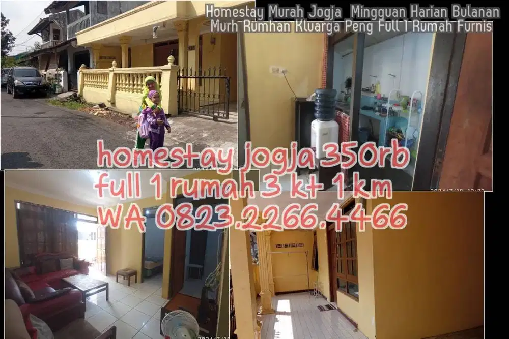 Homestay Murah Jogja  Mingguan Harian Bulanan Murh Rumhan Kluarga Peng