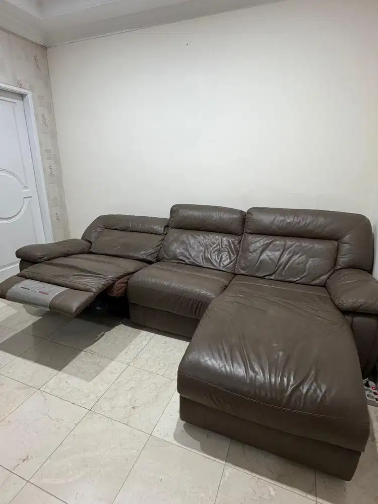 Dijual Sofa Kulit Cheers 3 Seater Electric Recliner | Preloved