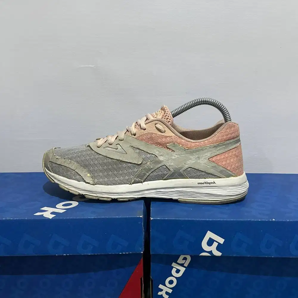 SEPATU ASICS AMPLICA SILVER PINK SNEAKERS WOMEN SHOES ORIGINAL
