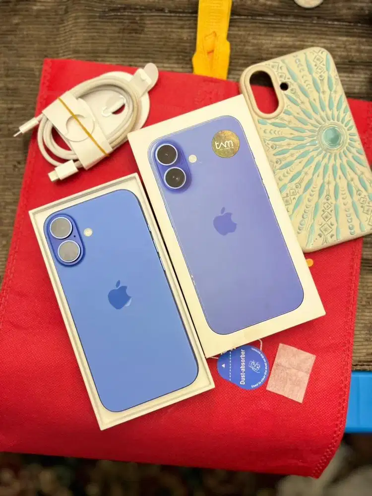 iPhone 16 256 gb garansi iBox bh 98% garansi on mei 2026 like new