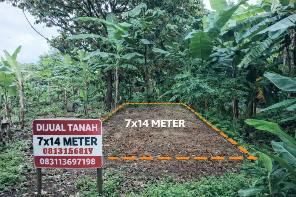 JUAL TANAH 7×14 M