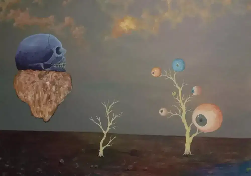 Karya lukisan surealism Taris Thirafi