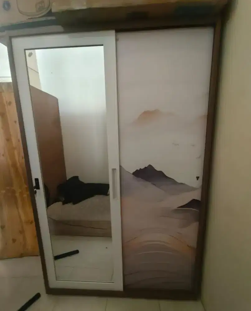 Lemari Baju Besi 2 pintu