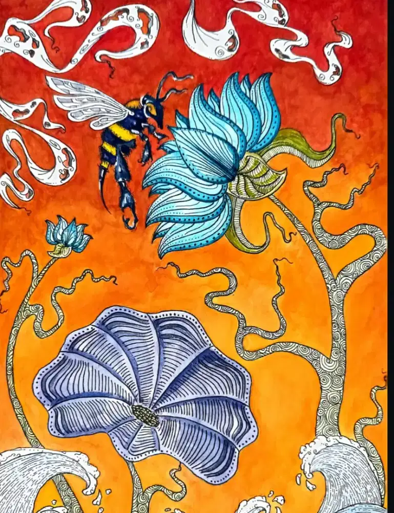 Lukisan surealism Taris Thirafi