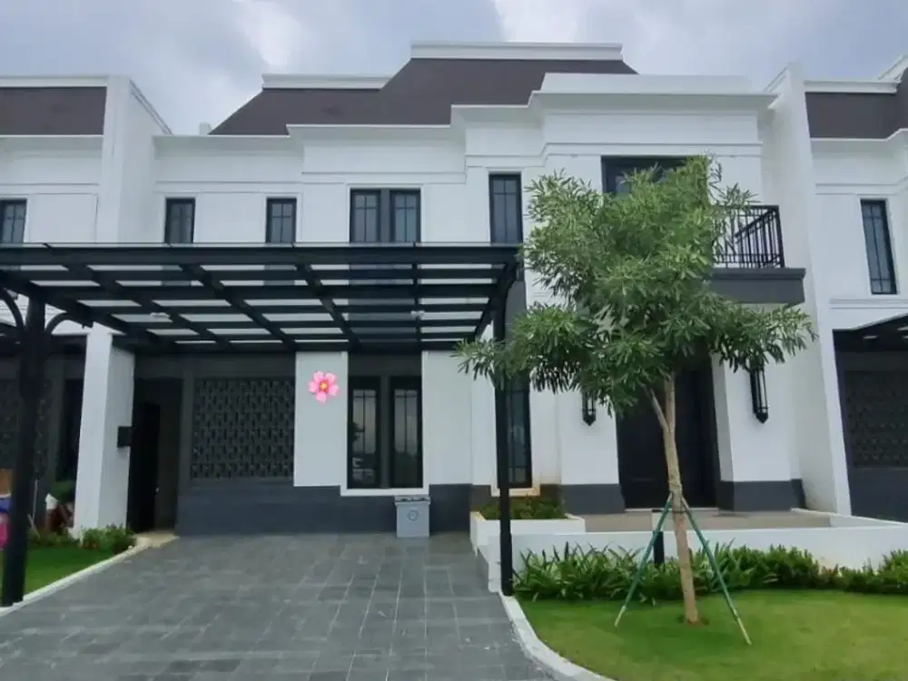 Disewa rumah bangunan baru view danau di Cluster Jasmia Summarecon Crown Gading