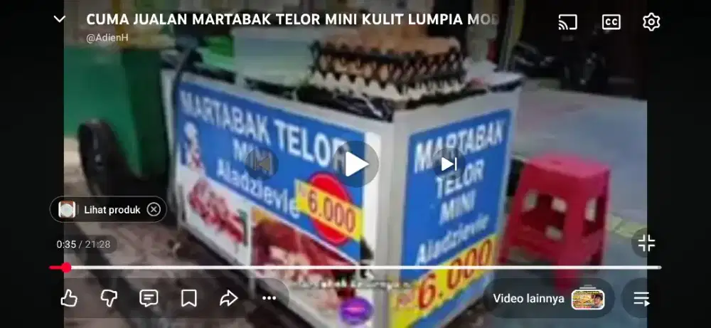 Cari orang untuk dagang martabak telor mini