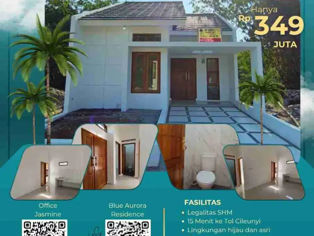 jual Rumah Siap huni Bisa KPR Bonus pul pagar