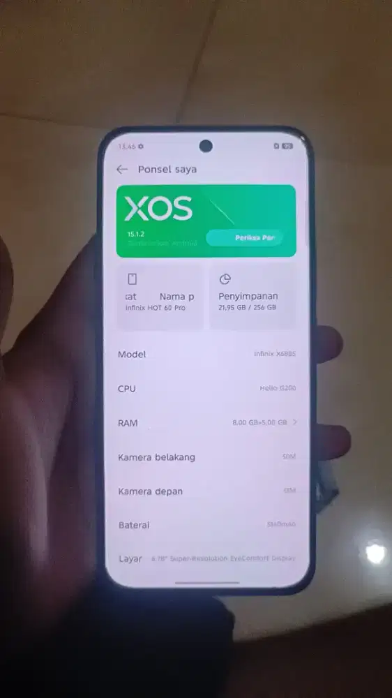 Infinix hot 60 pro 8/256
