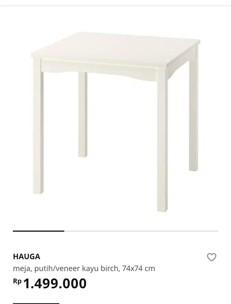 meja PUTIH IKEA (BEKAS)
