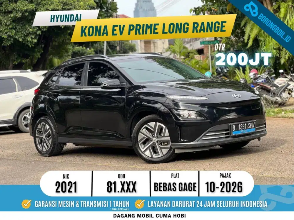 Kona Prime Ev Longrange 2021 Hitam