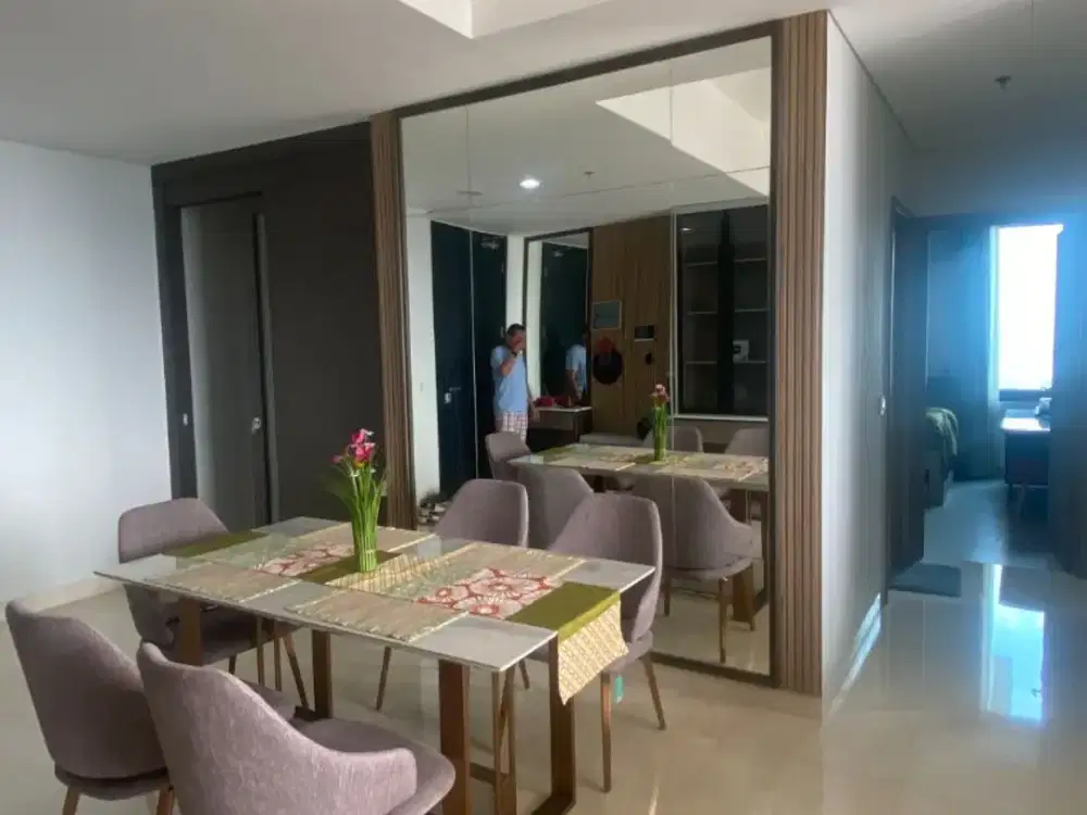 DIJUAL 2 BEDROOM APARTEMEN SOUTHGATE RESIDENCES PRIME TOWER VIEW LEBIH LUAS DARI UNIT LAINNYA FULL FURNISHED