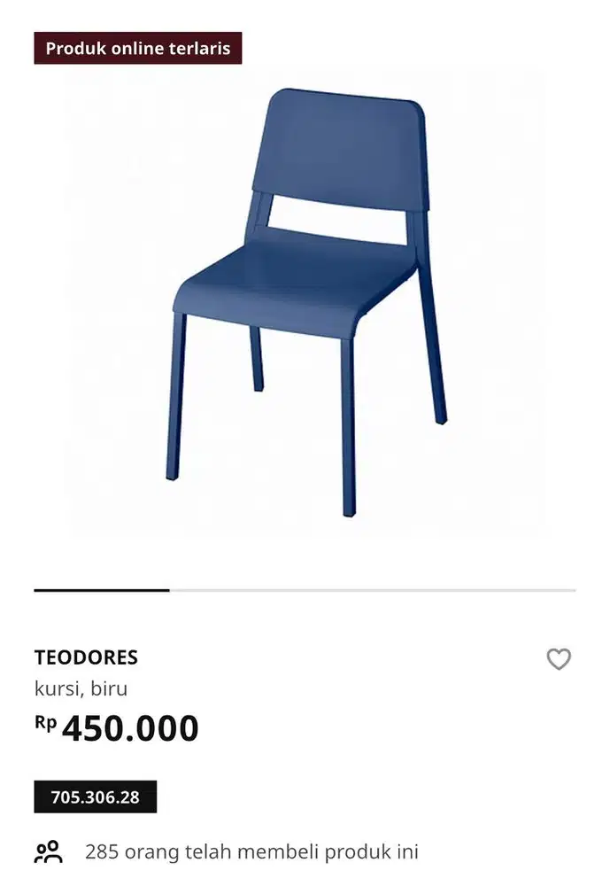 kursi biru IKEA
