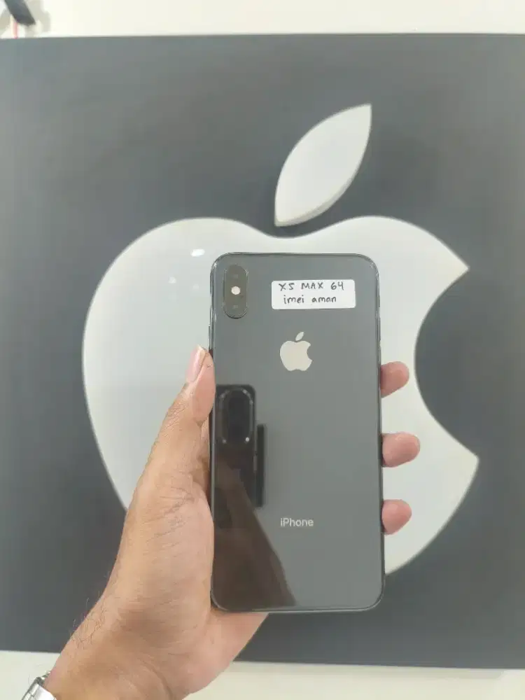 iphone xs max 64gb sinyal permanen,fullset,no minus sama sekali