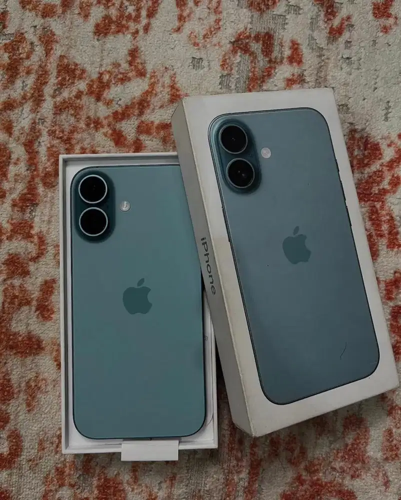 Iphone 16 ibox pemakaian baru seminggu fullset sampai nota pembelian