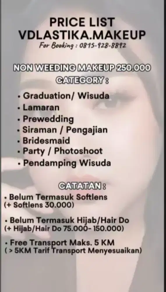MUA (MAKEUP ARTIST) / PERIAS WAJAH