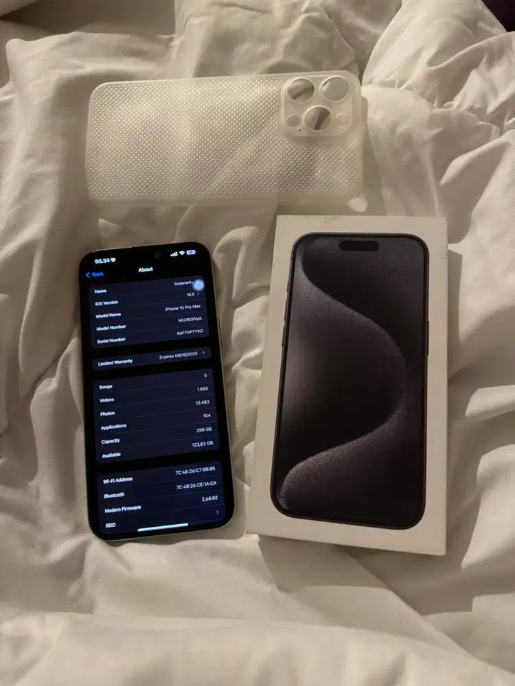 IPHONE 15 PROMAX WHITE 256GB