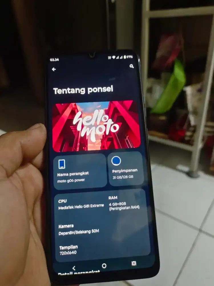 Motorola g 06 power lengkap baru 2 bulan