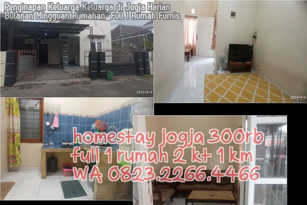Penginapan Keluarga Keluarga di Jogja Harian Bulanan Mingguan Rumahan