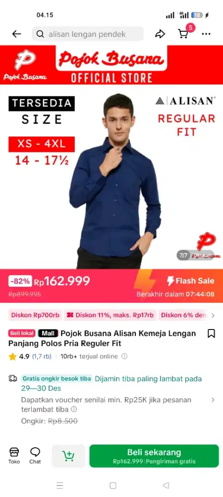 Kemeja brand alisan original