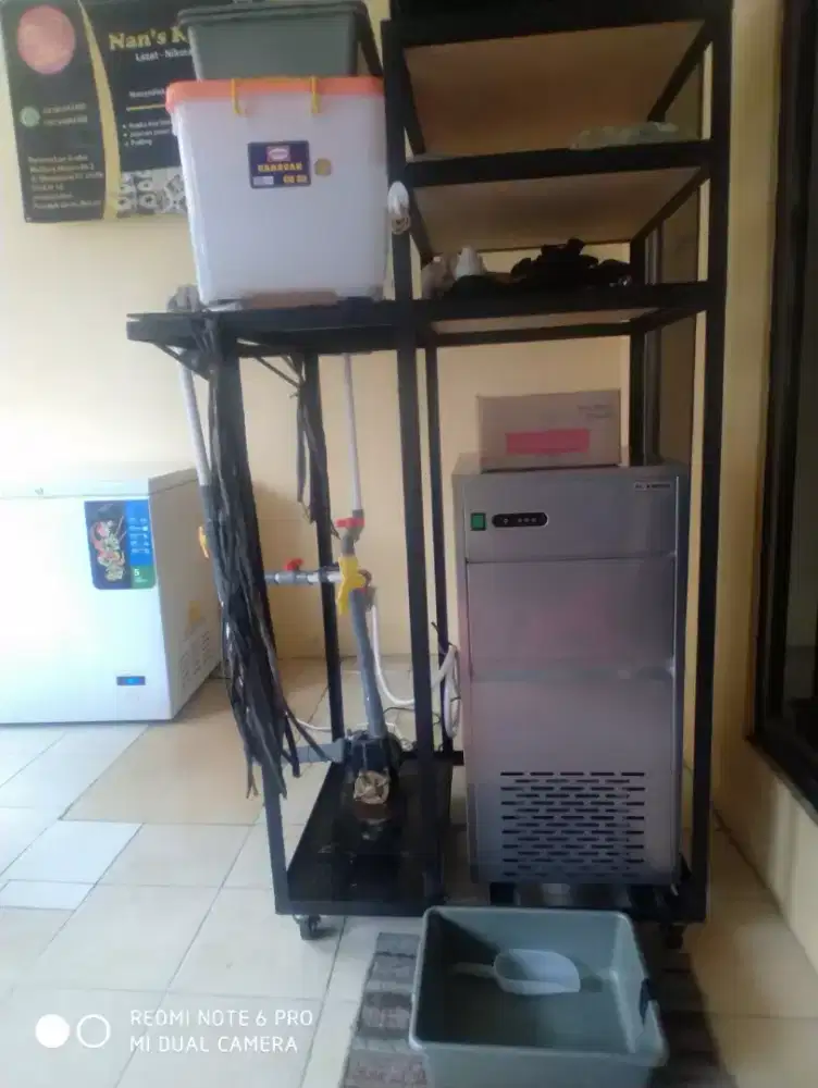 Jual Mesin pembuat es batu kristal tube include rak n instalasi