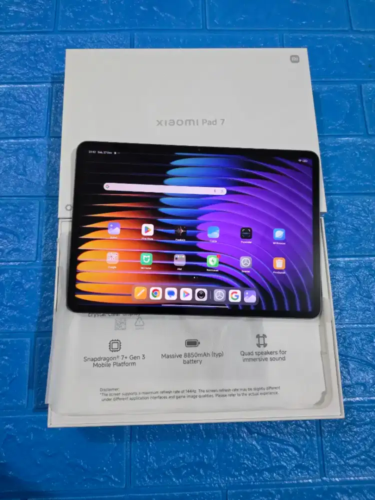 Xiaomi Pad 7 8/256gb Lengkap Mulus Normal