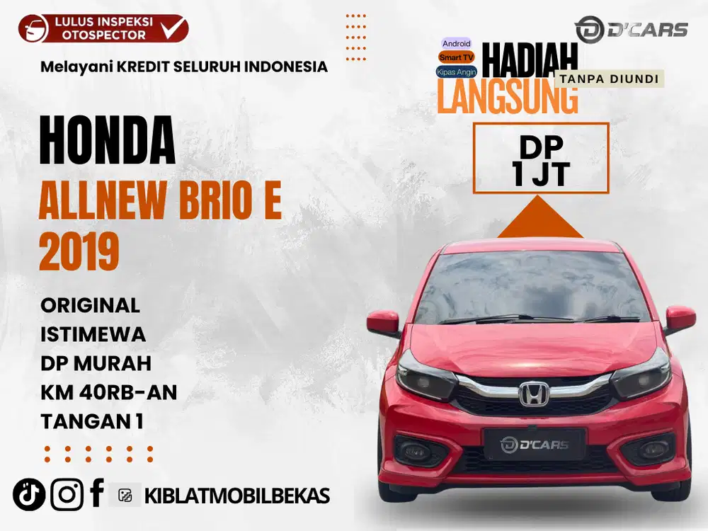 HONDA BRIO E 2019 FACELIFT LOW KM AC DIGITAL LOW KM ISTIMEWA ORIGINAL