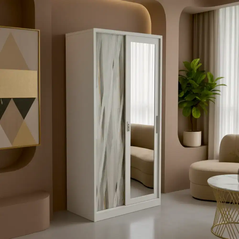 Lemari Pakaian Besi 90 cm