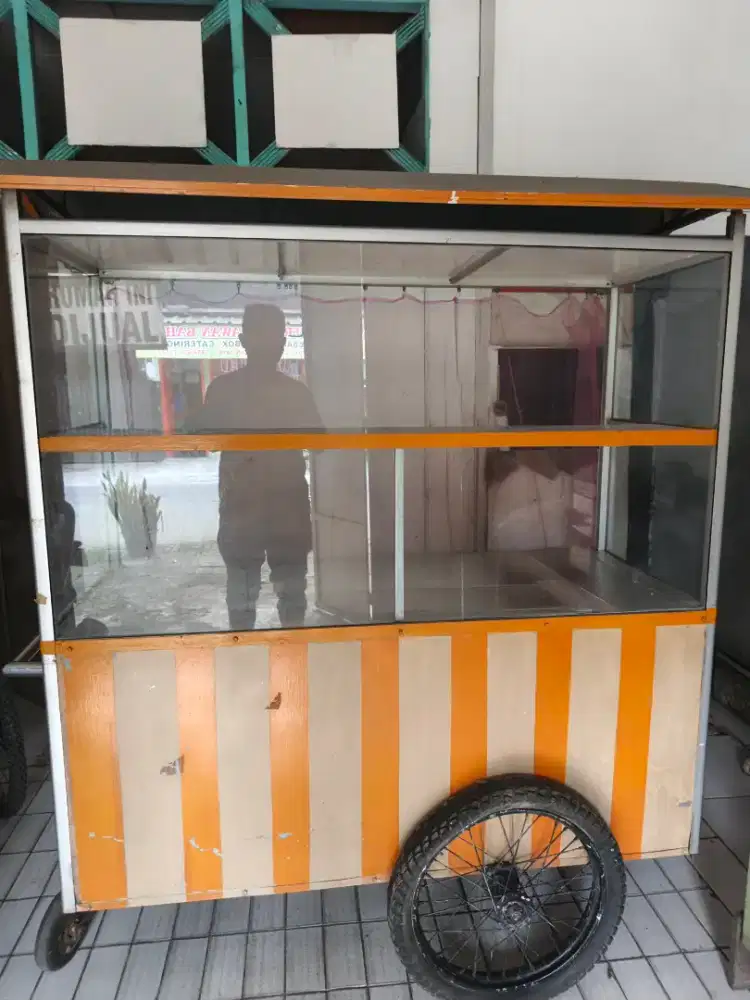 Jual Gerobak Besi ex Penyetan Ayam