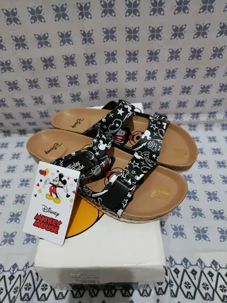 Sandal Mickey Black Murah