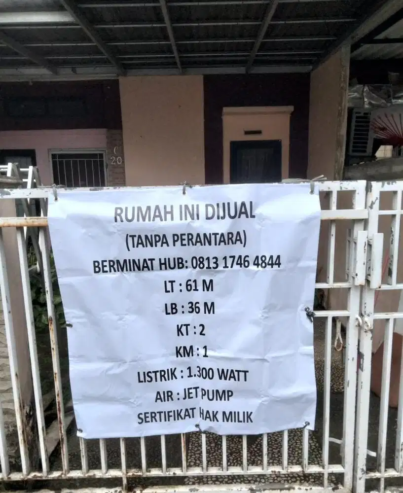 Di jual cepat tanpa perantara (harga nego)