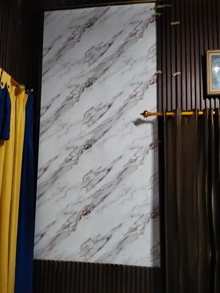 Wallpaper dinding foam marmer