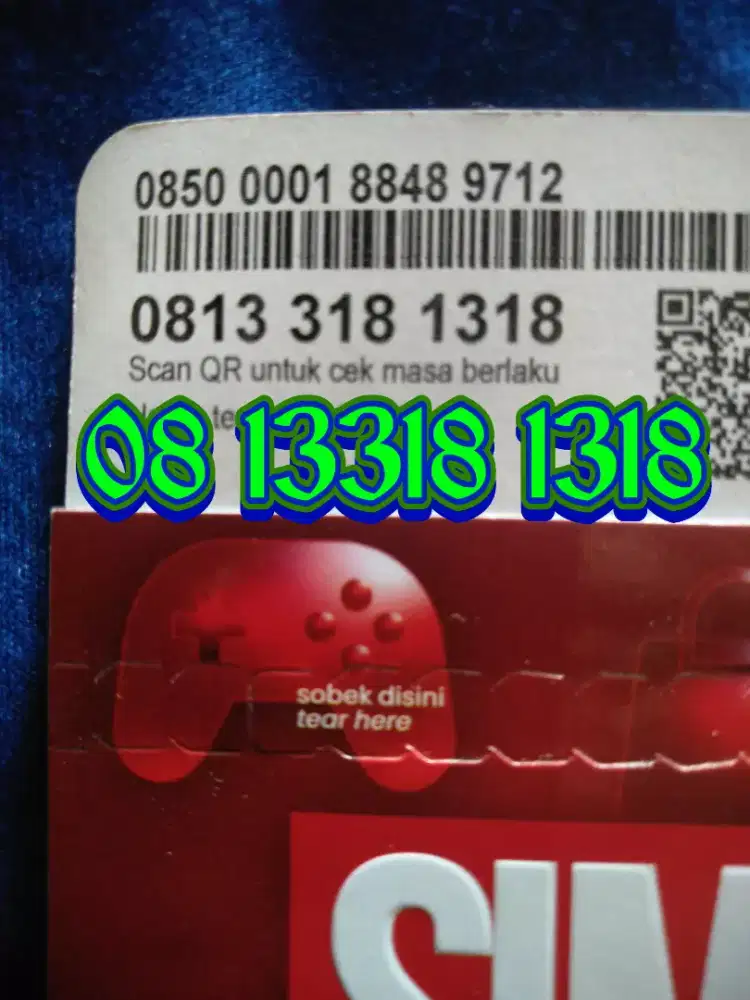 Kartu perdana Telkomsel 11 digit Sekali lihat Hafal