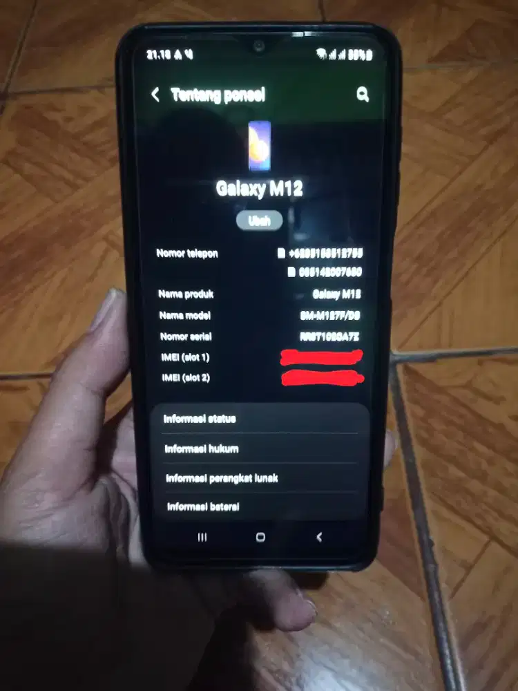 Samsung M12 4/64 Normal Eks Garansi Resmi