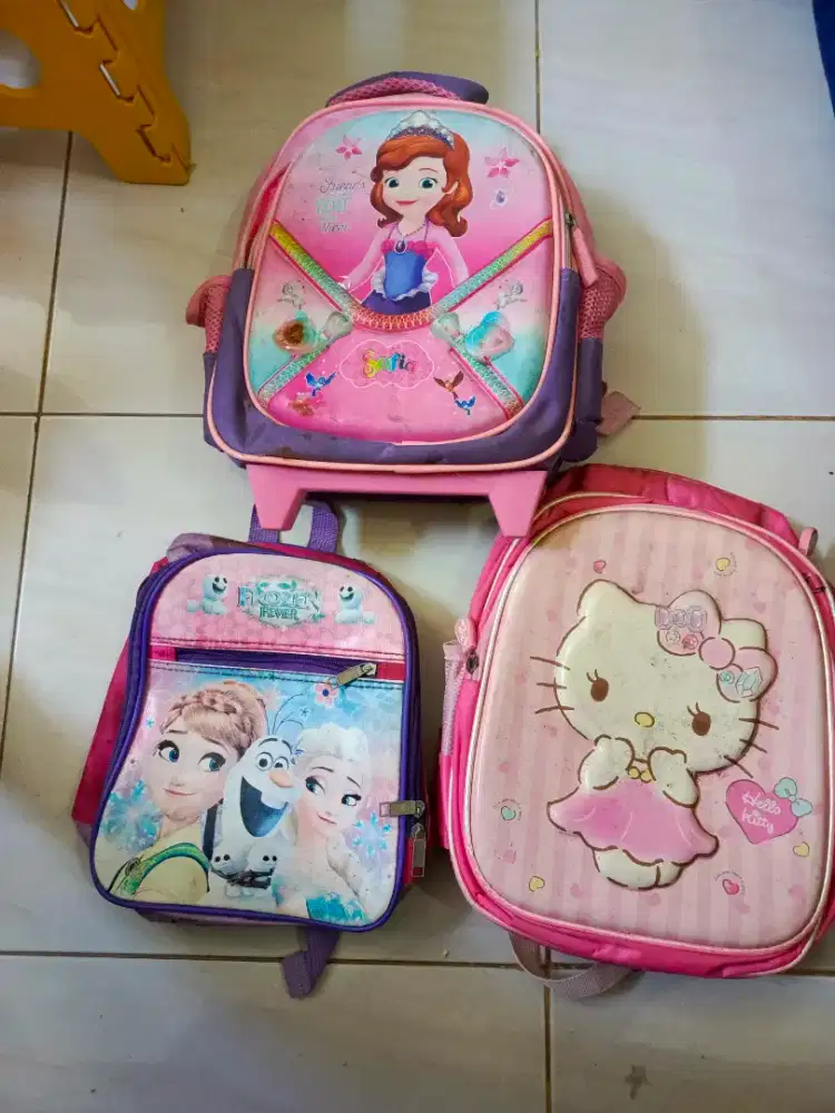 Dijual 3 pcs tas anak