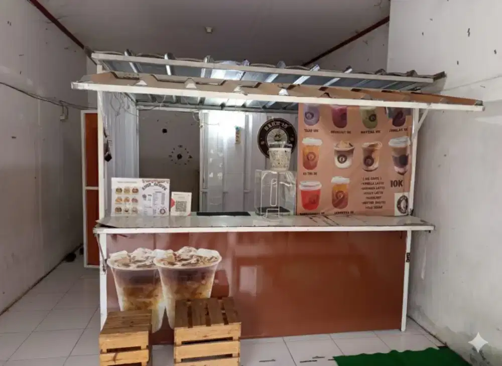 Di jual booth baru 1/2 tahun