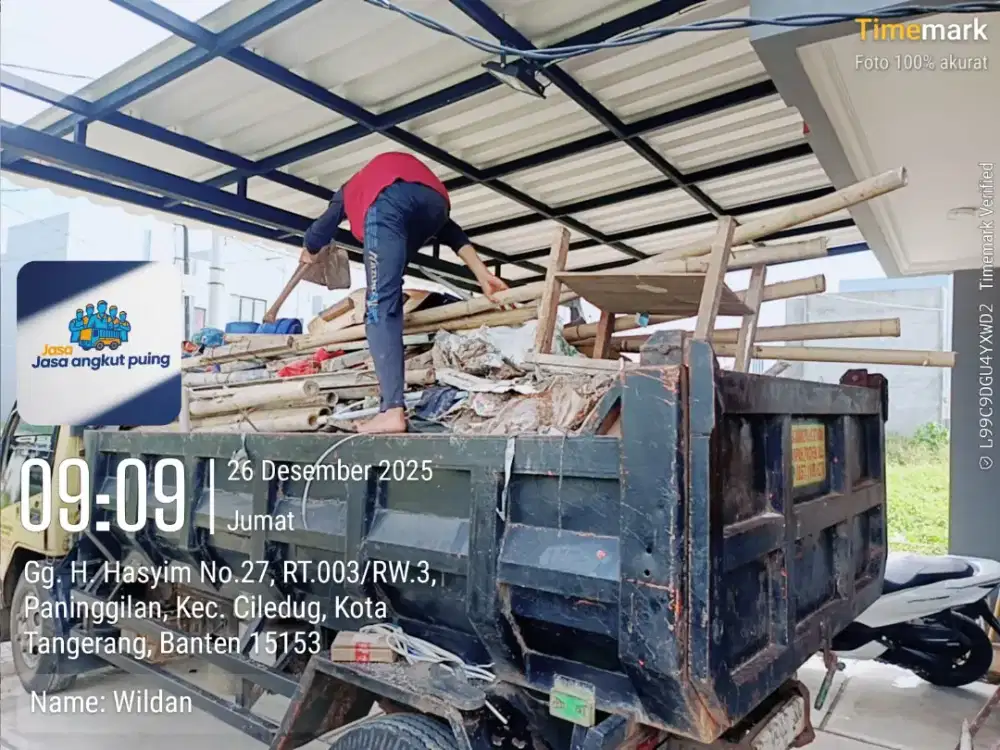 Jasa buang puing dan buang sampah