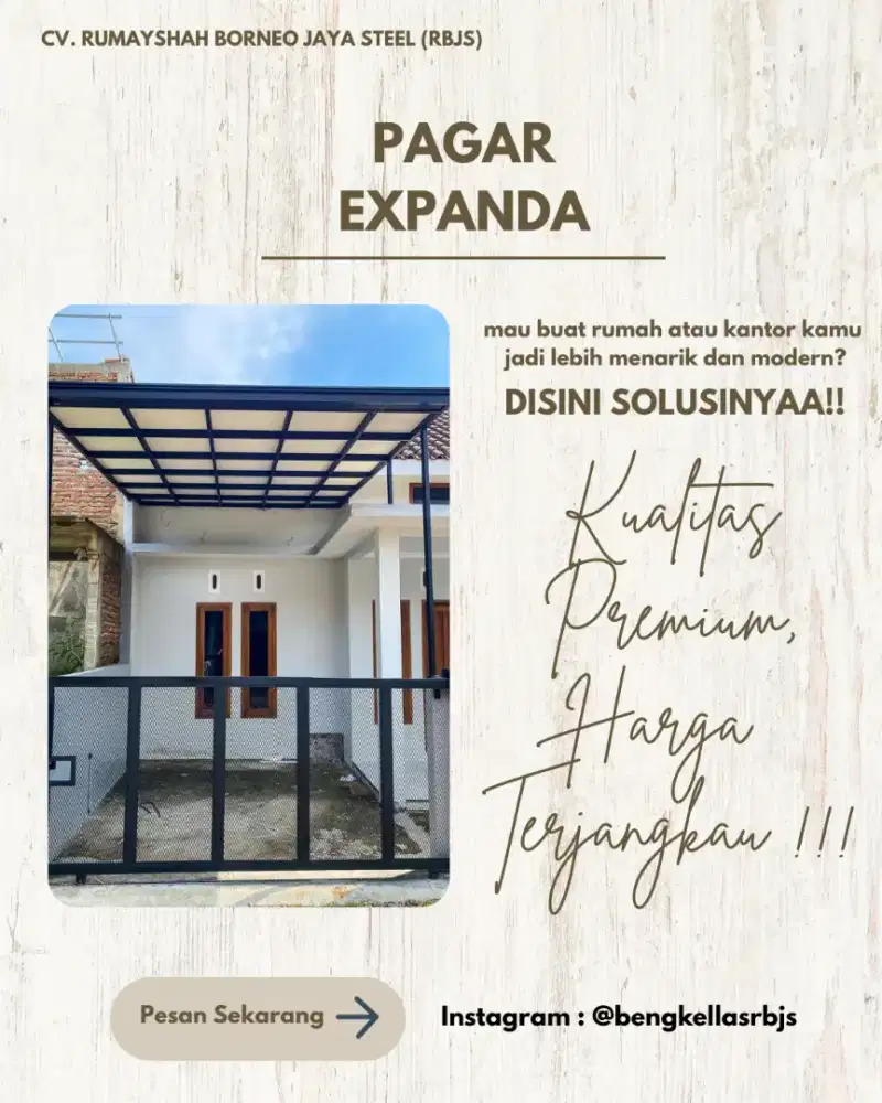 PAGAR EXPANDA HARGA TERJANGKAU