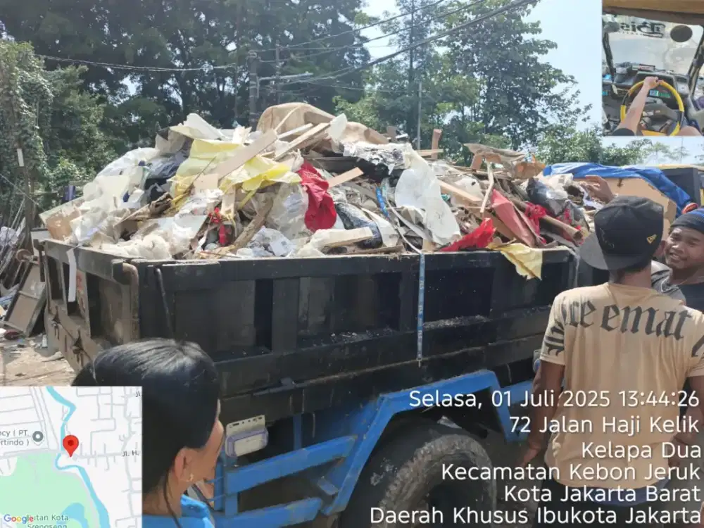Jasa buang puing dan angkut tanah
