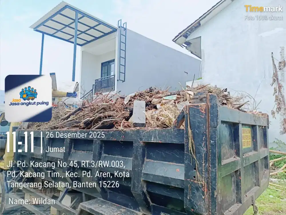 Jasa buang puing dan buang sampah