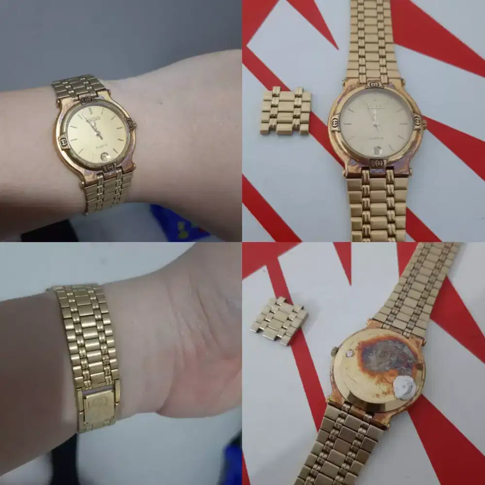 Jam gucci Original pembelian tahun 1996
Vintage warna gold