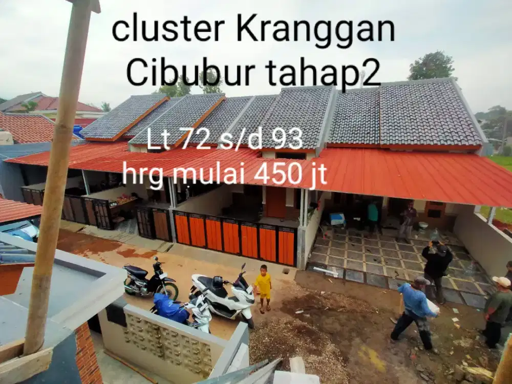 Rumah baru 72mt Kranggan Cibubur aksesmobil