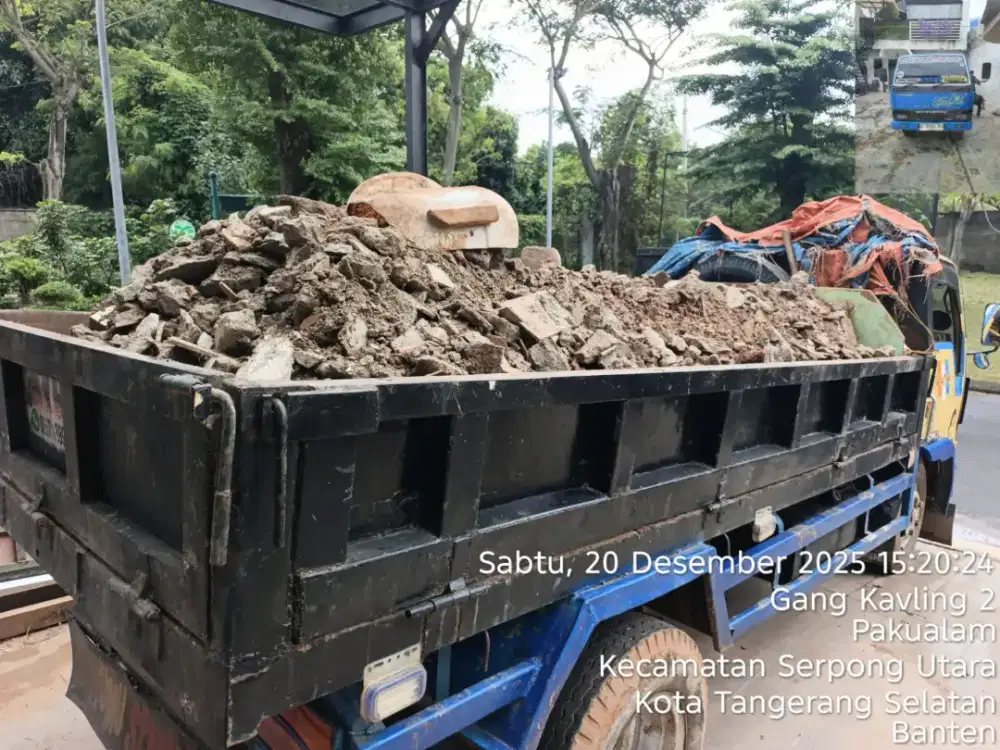 Jasa buang puing dan tanah