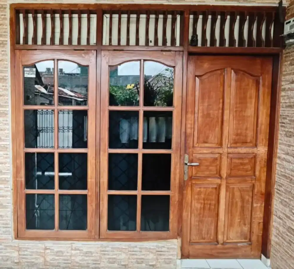 Jual murah kusen daun pinntu dan jendela  jati asli